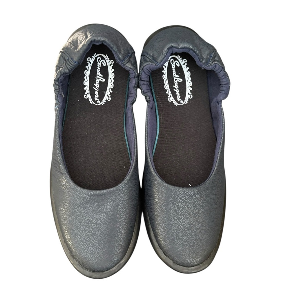 Sandbaggers Women's Lyn Ballet Golf Shoes Sz 8 Navy Blue Slip On Country Club